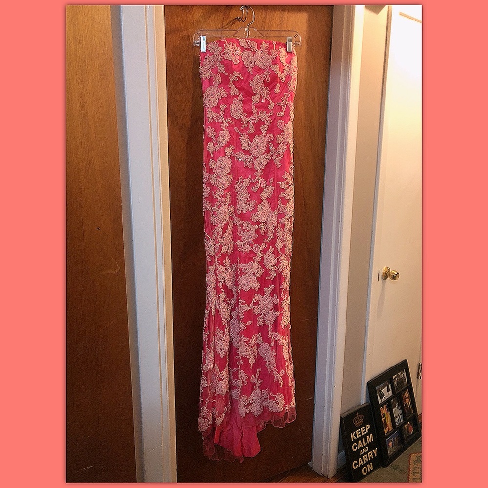 Pink prom dress